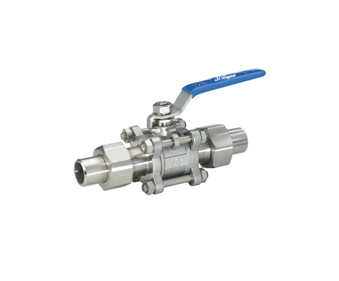 帶接管三片式焊接球閥 7